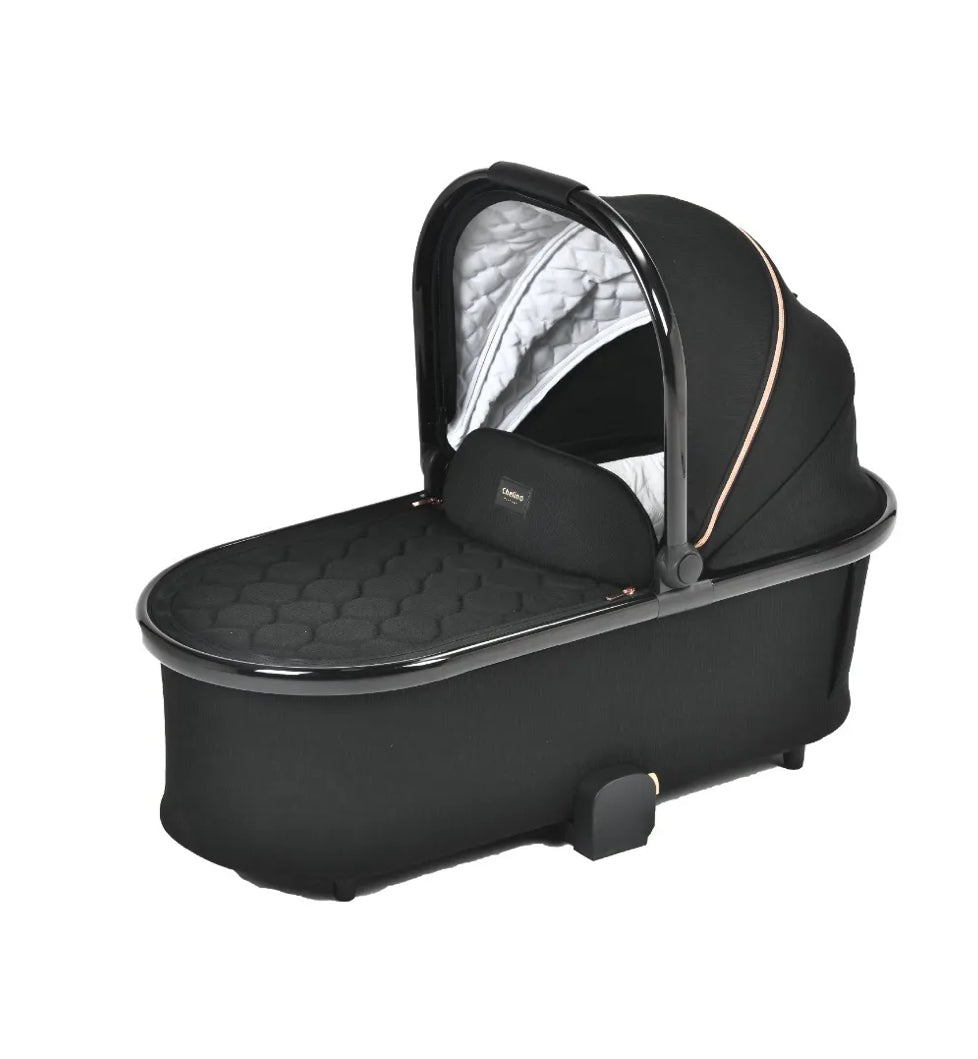 Chelino Bella Carry Cot Shiny Black/rose