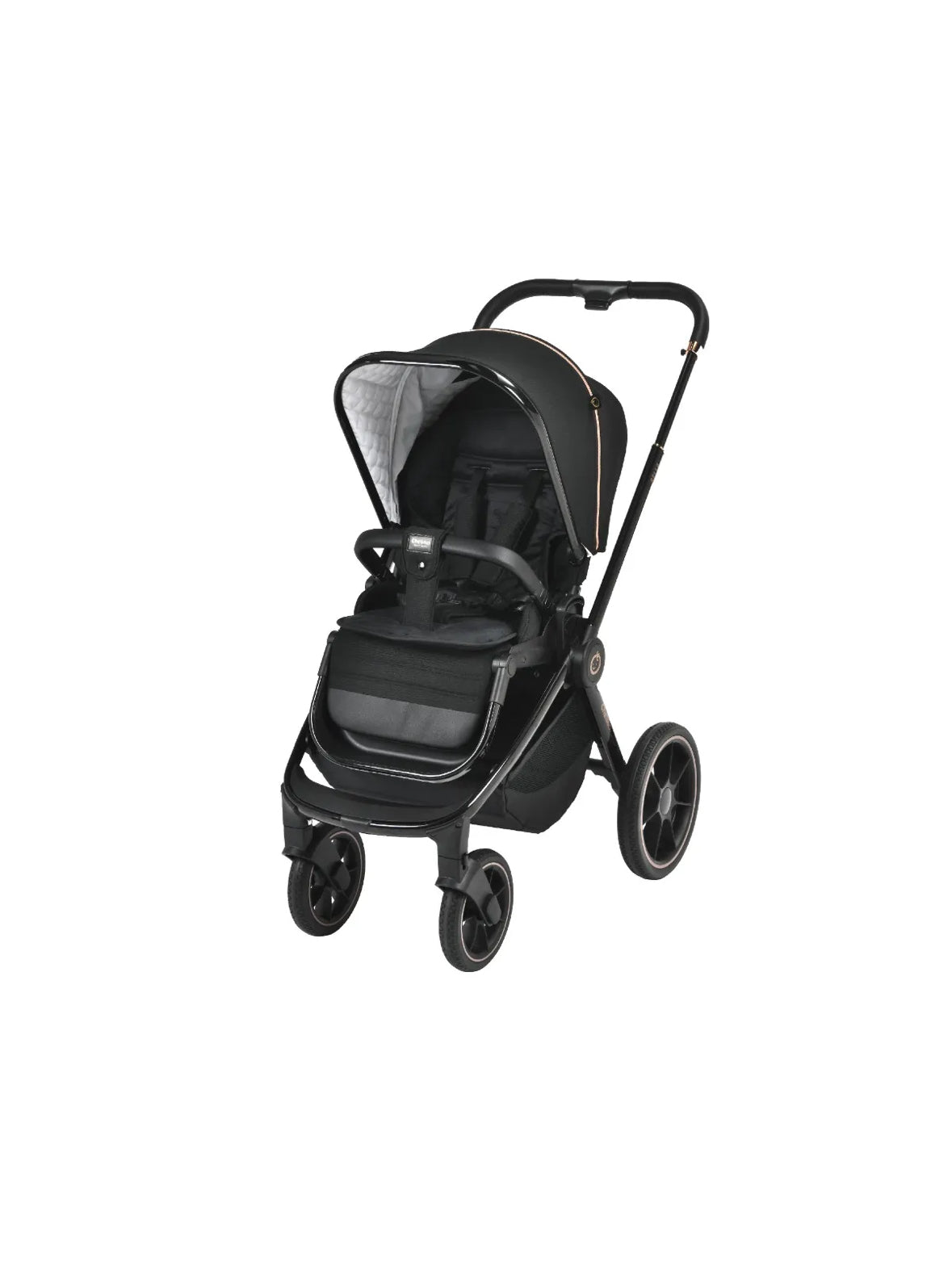 Chelino Bella Stroller Shiny Black/rose