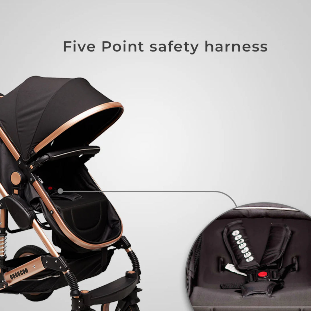 Bee Black & Gold Stroller